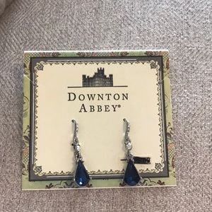 NWT Downton Abbey Faux Sapphire Earrings